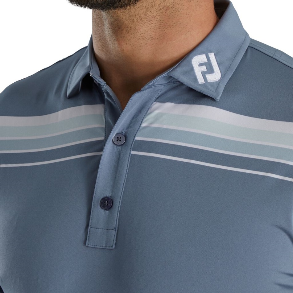 Fita Atlética Shadow Bandolete Lisle Self Colar - Gola Fj Tour Footjoy Pt Grafite