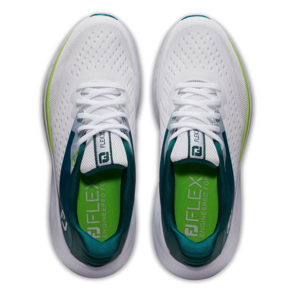 Footjoy Branco-petróleo Pt Flex Xp Feminino