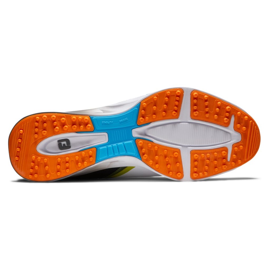 Footjoy Branco-preto Pt Fj Combustível