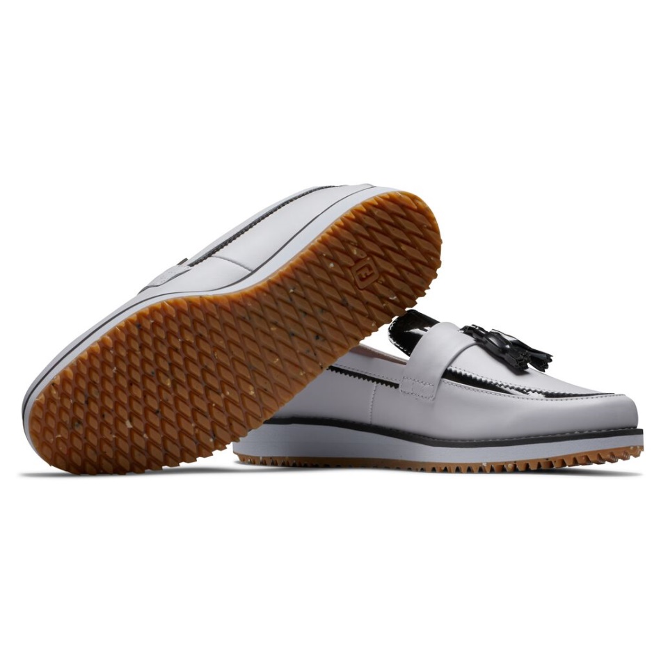 Footjoy Branco-preto Pt Mulheres Arenosas