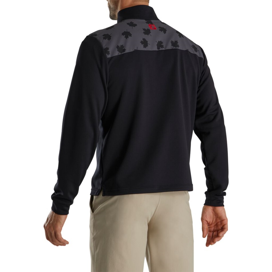 Footjoy De Camada Intermediária Leve Pt Black-charcoal
