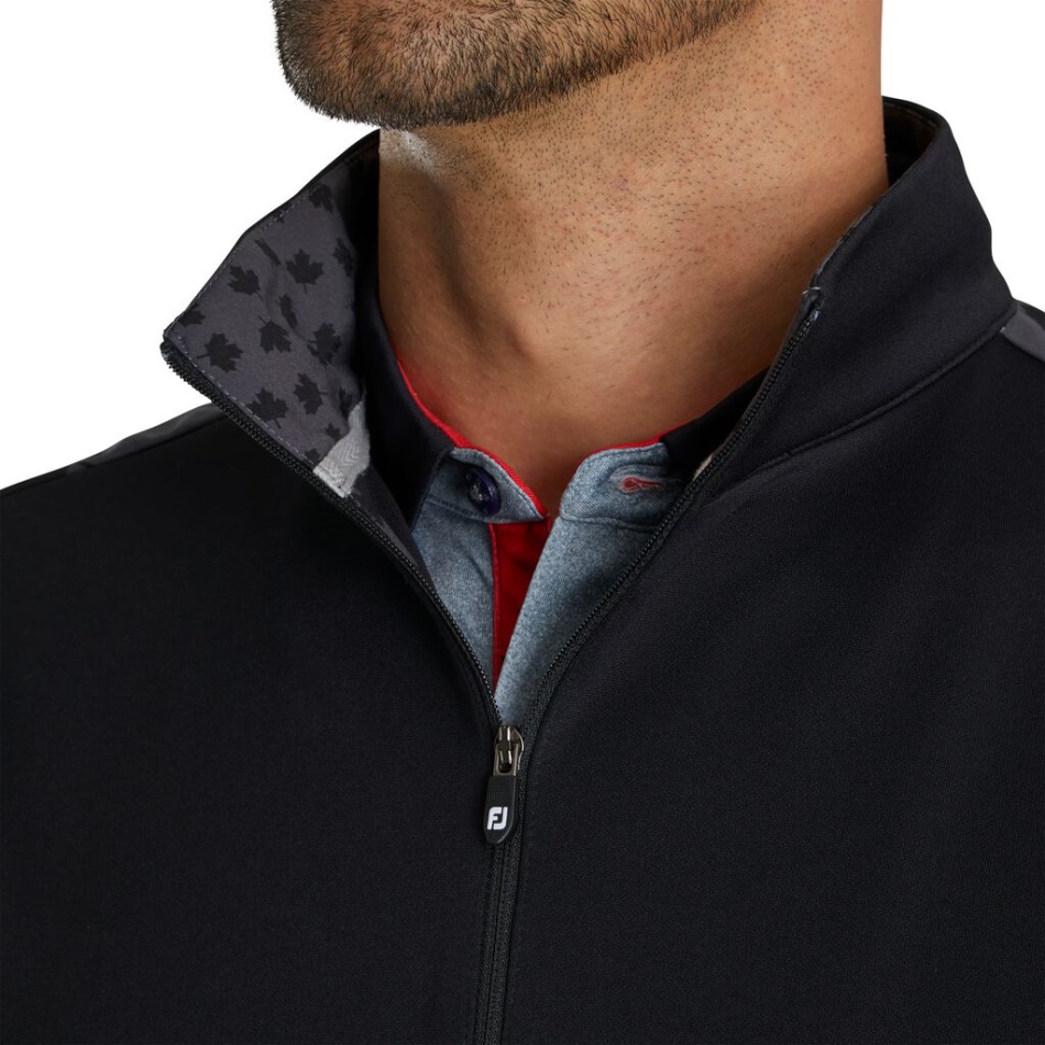 Footjoy De Camada Intermediária Leve Pt Black-charcoal