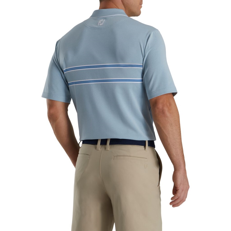 Footjoy Pt Banda Dupla Lisle Gola De Malha Urze Pomba Cinza