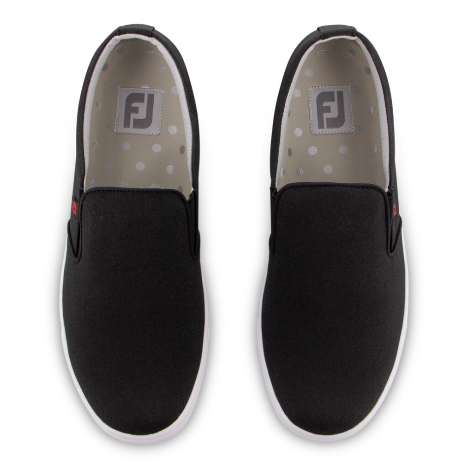 Footjoy Pt Black Sport Retrô Feminino - Estilo Da Temporada Anterior