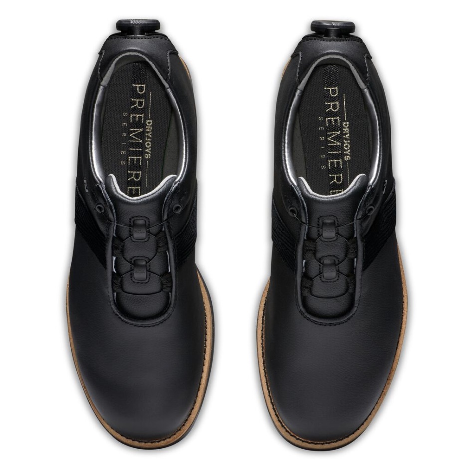 Footjoy Pt Black Série De Estréia Jibóia Mulheres