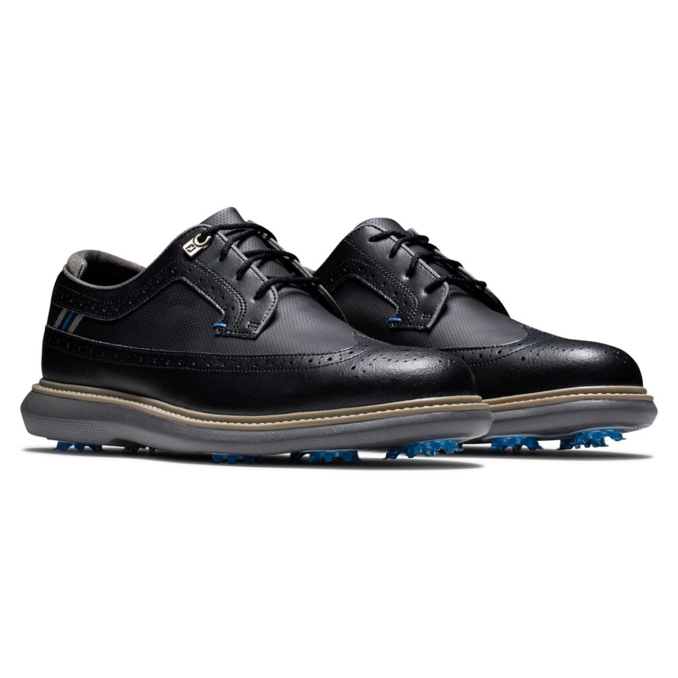 Footjoy Pt Black Tradições - Dica De Escudo - Estilo Da Temporada Anterior