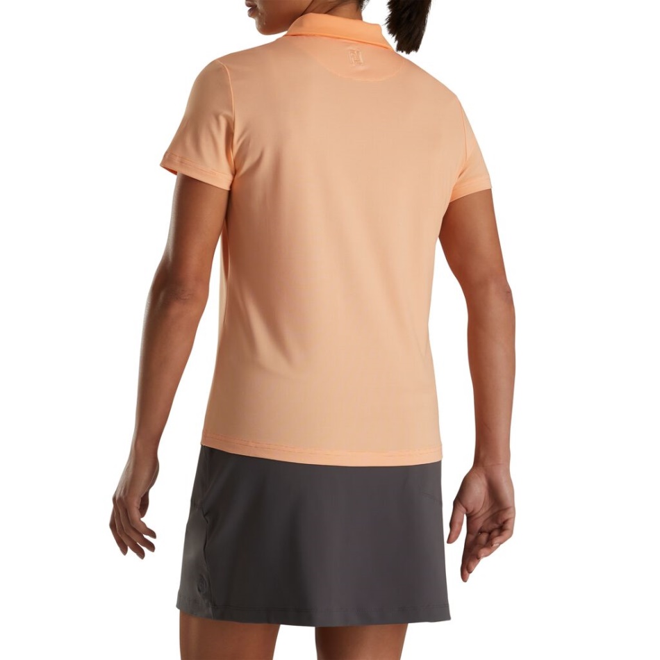 Footjoy Pt Boné Melão Manga Estampado Houndstooth Feminino