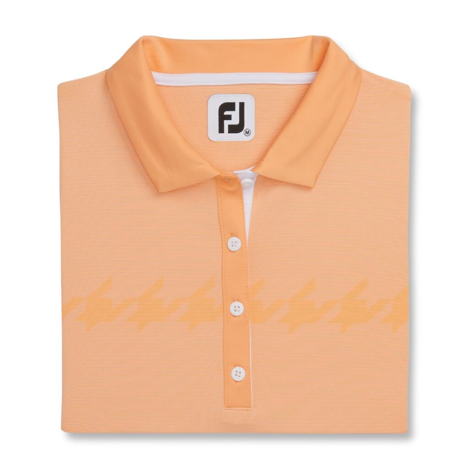 Footjoy Pt Boné Melão Manga Estampado Houndstooth Feminino