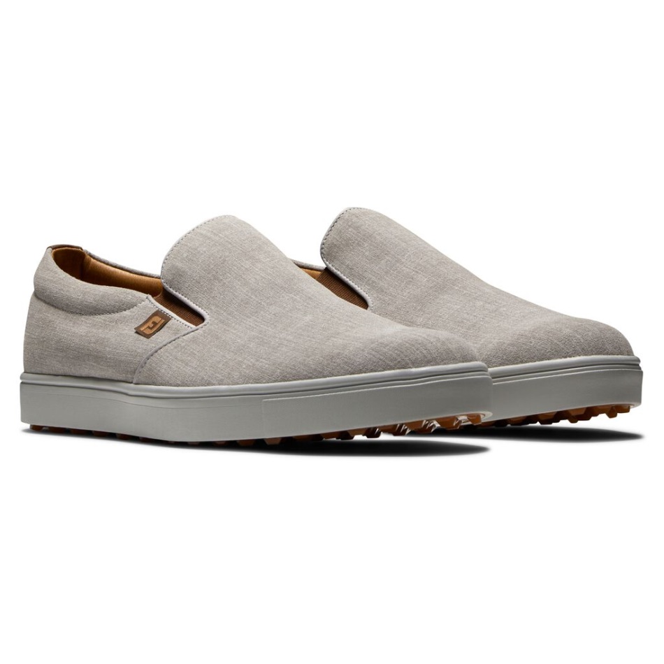 Footjoy Pt Club Casual Slip-on Branco Prateado
