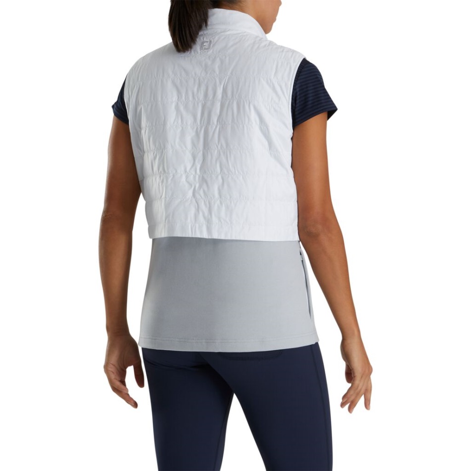Footjoy Pt Colete Isolado Em Camadas Mulheres Branco