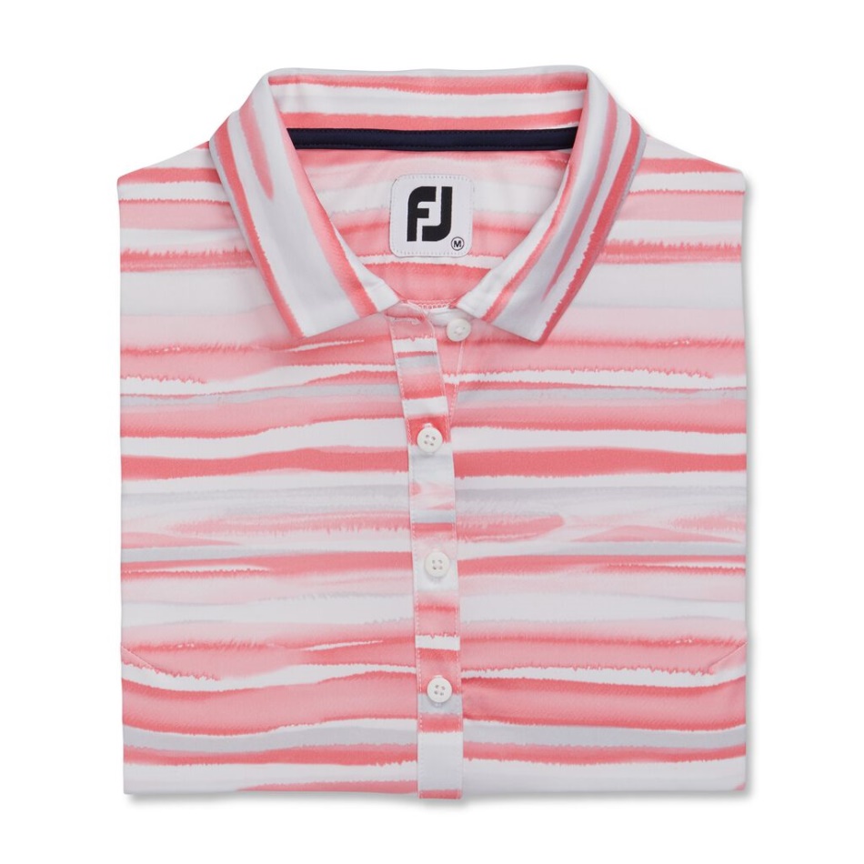 Footjoy Pt Coral Brilhante Sem Mangas Aquarela Mulheres