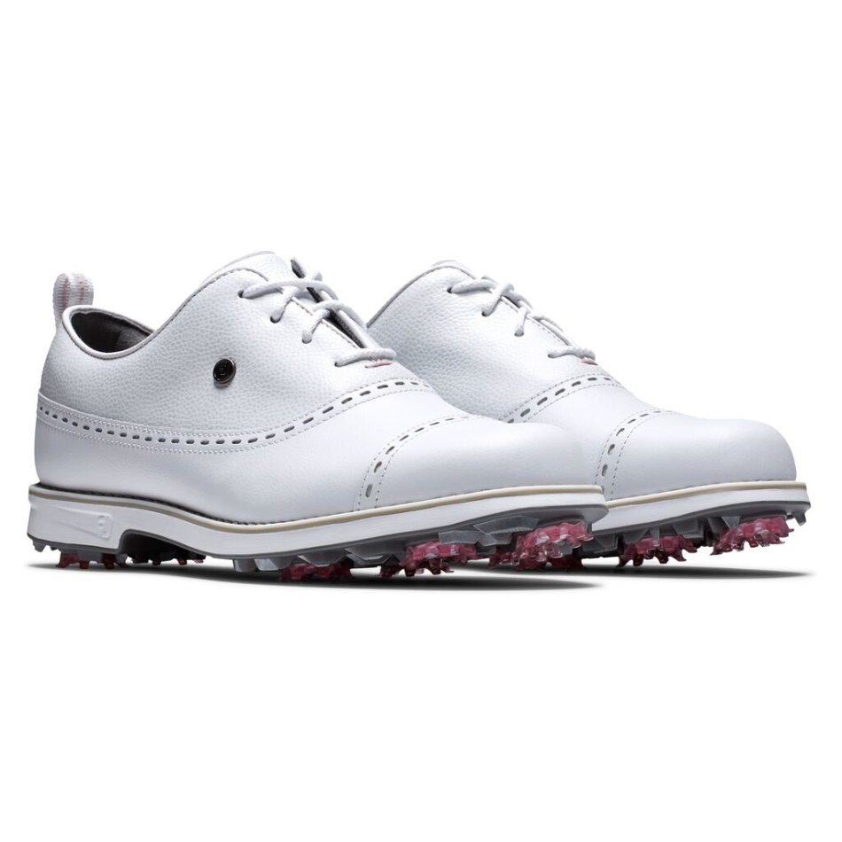 Footjoy Pt Estreia Série - Cap Toe Mulheres Branco