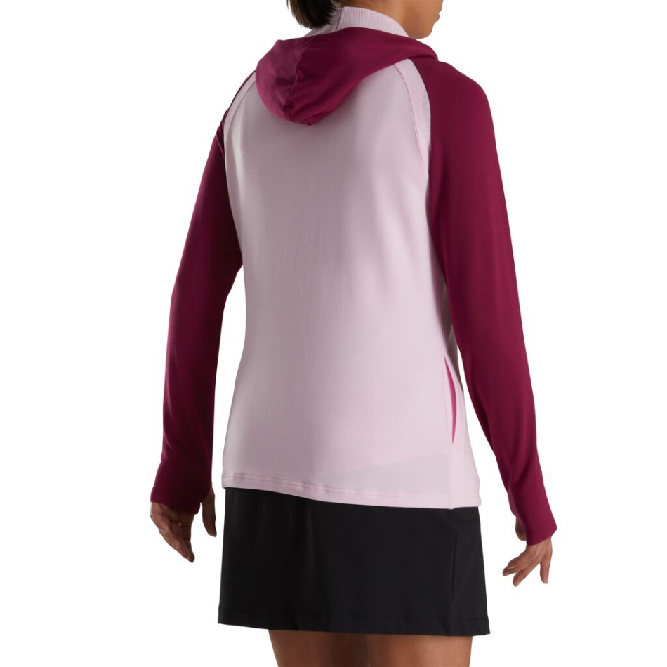 Footjoy Pt Figo-rosa Color Block Moletom Feminino