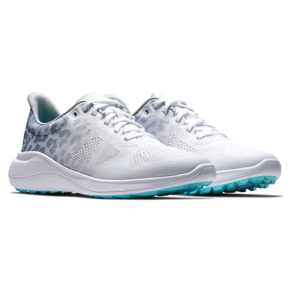 Footjoy Pt Flex Mulheres Branco-cinza
