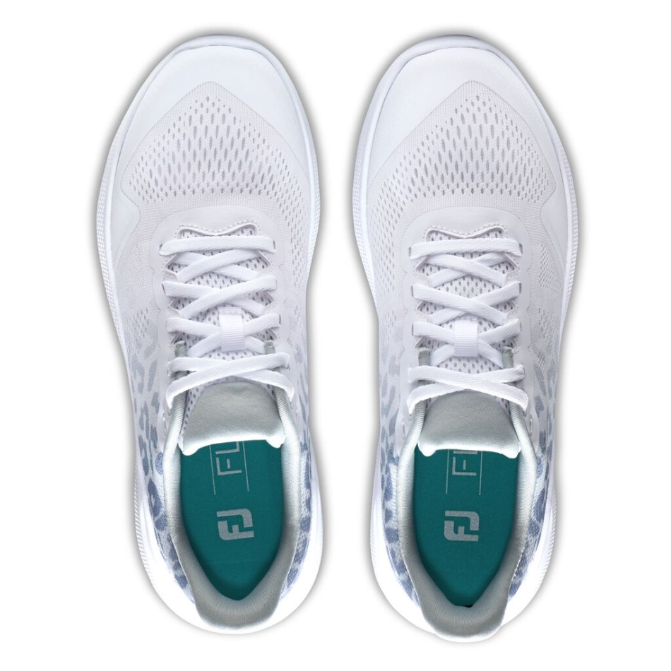 Footjoy Pt Flex Mulheres Branco-cinza