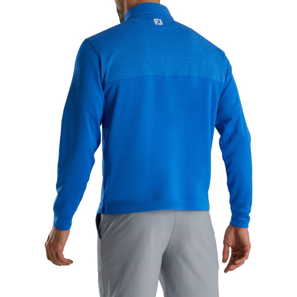 Footjoy Pt Heather Jugo Meio Zíper Camada Intermediária Real