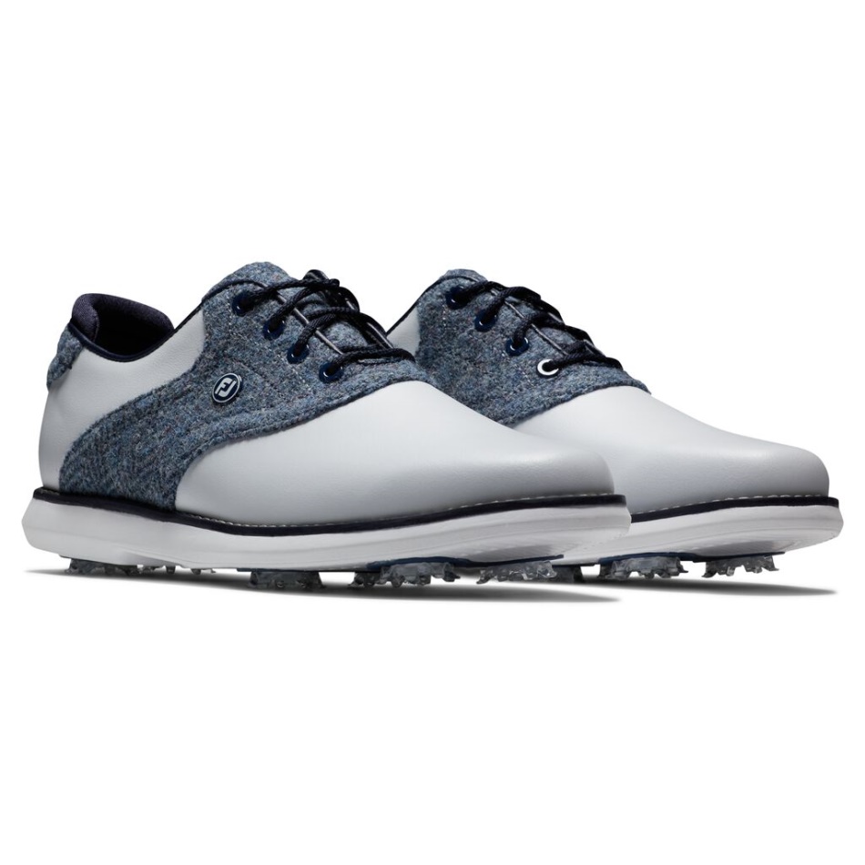 Footjoy Pt Lewis Tradições Mulheres Branco-azul