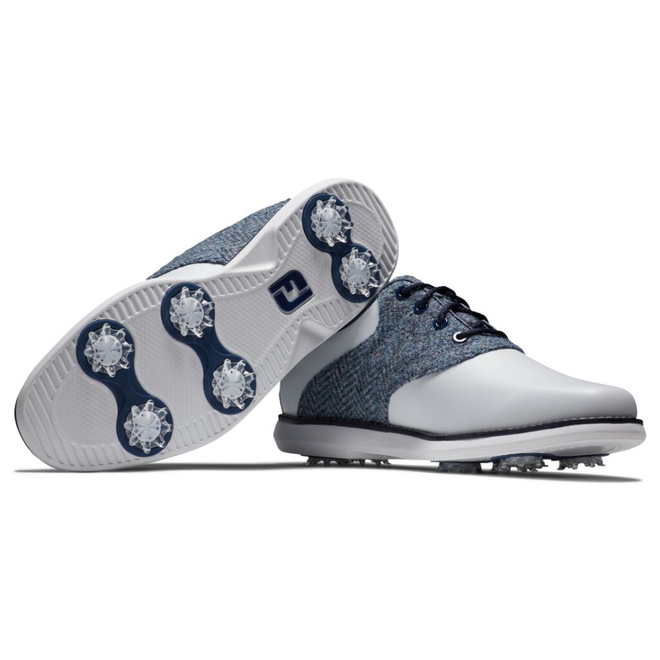 Footjoy Pt Lewis Tradições Mulheres Branco-azul
