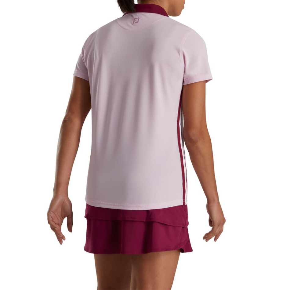 Footjoy Pt Listras Com Acabamento Em Fita Feminino Rosa