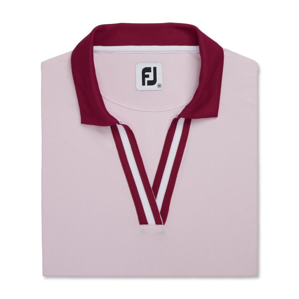 Footjoy Pt Listras Com Acabamento Em Fita Feminino Rosa