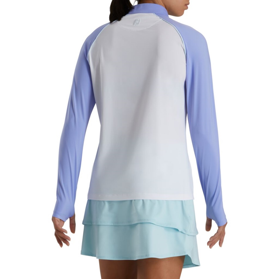 Footjoy Pt Manga Longa Protetor Solar Feminino Branco-violeta