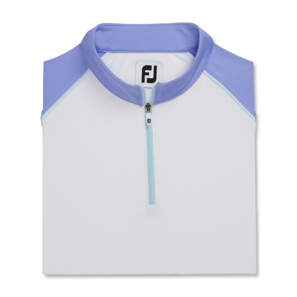 Footjoy Pt Manga Longa Protetor Solar Feminino Branco-violeta