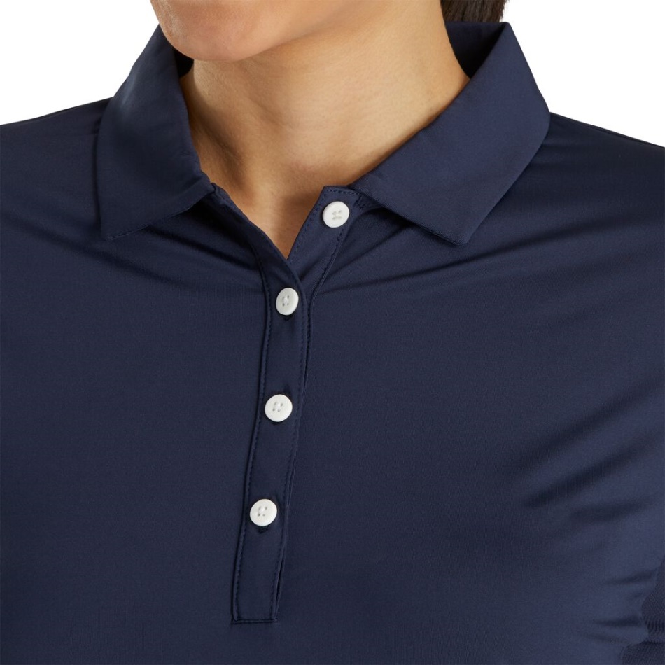 Footjoy Pt Marinho Manga Longa Camisa De Proteção Solar Feminina