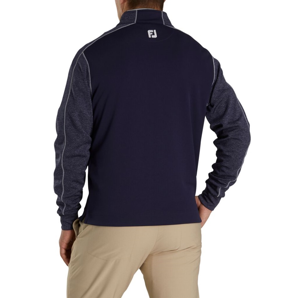 Footjoy Pt Navy Tonal Heather Mid-layer