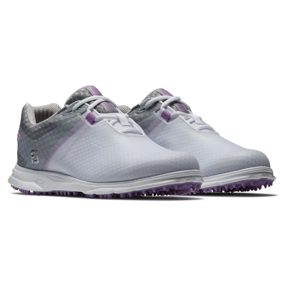 Footjoy Pt Pro Sl Sport Feminino Branco-cinza