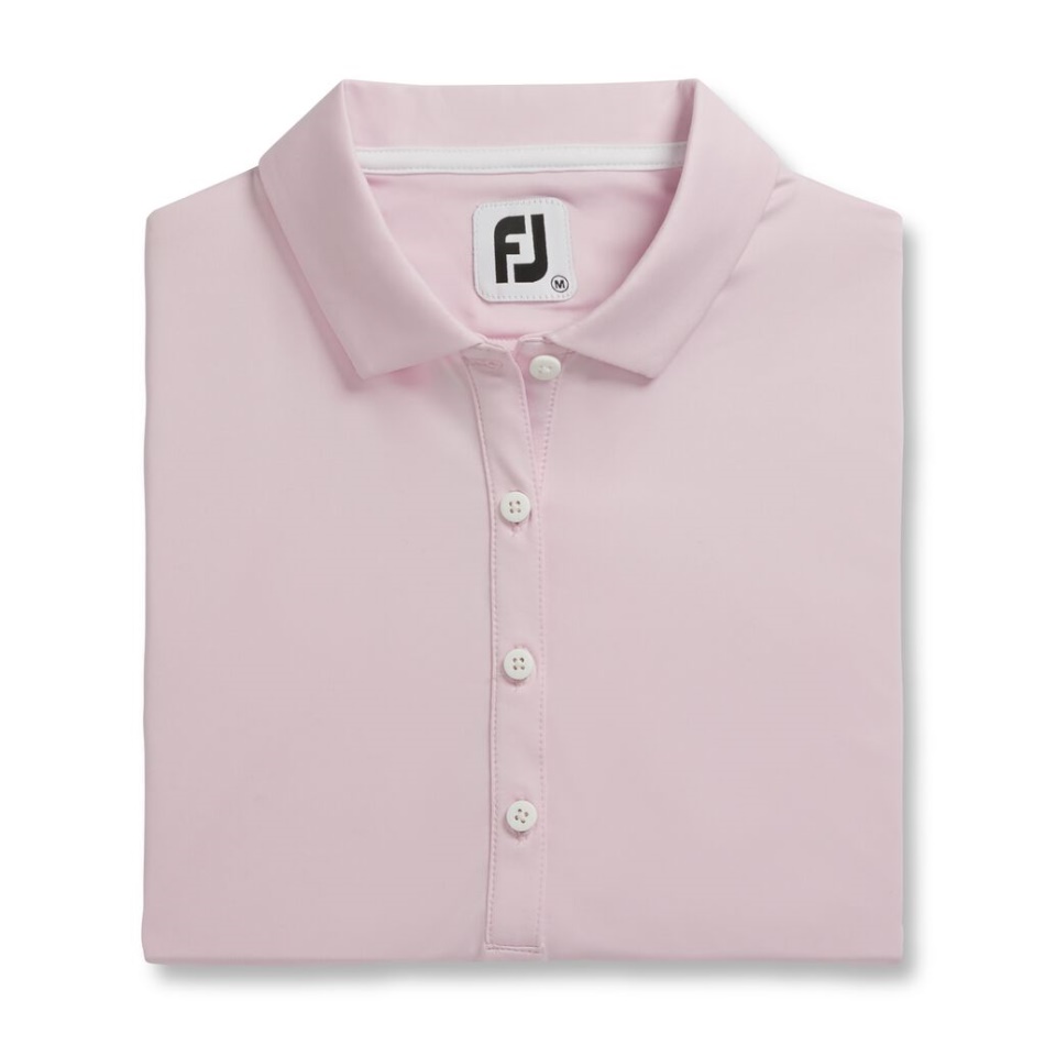 Footjoy Pt Rosa Claro Sólido Lisle Colarinho Feminino