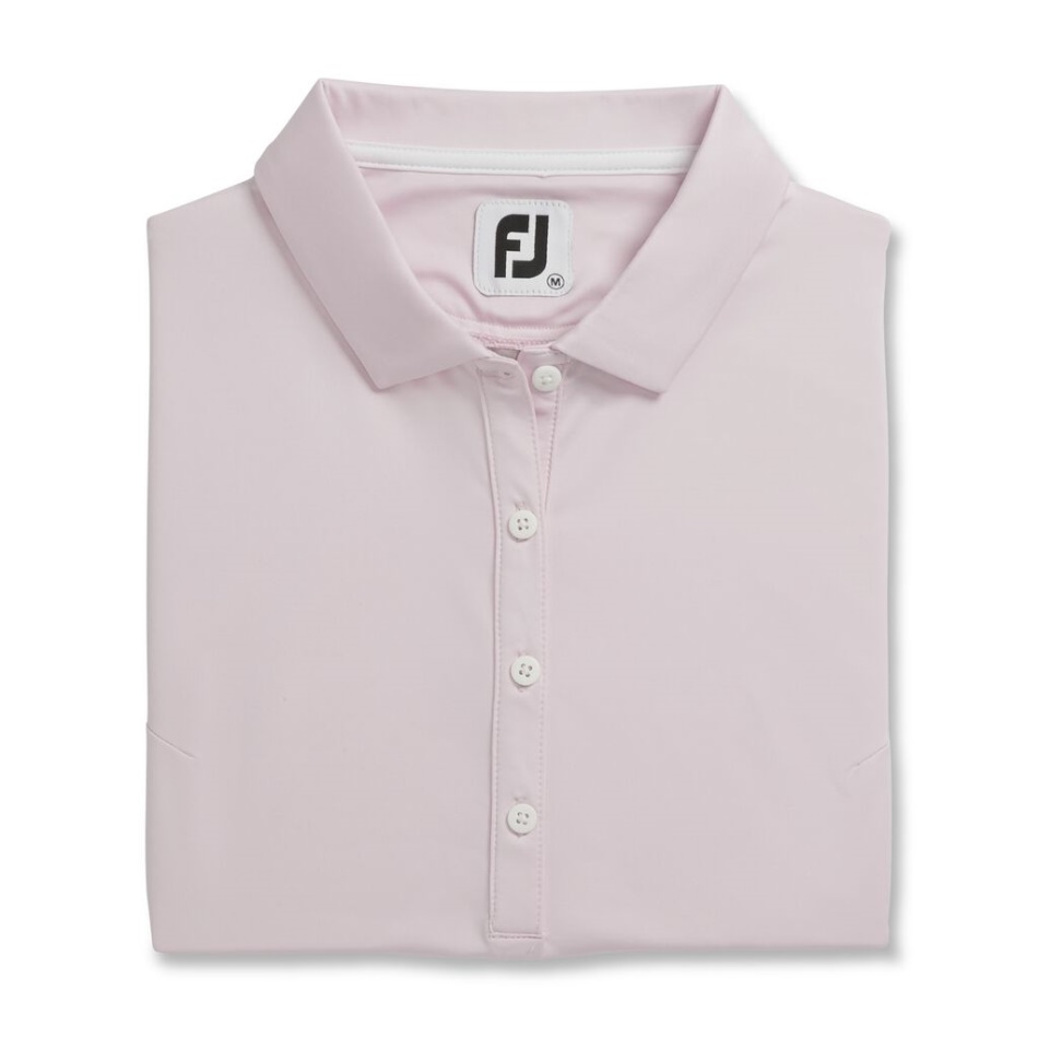 Footjoy Pt Rosa Claro Sólido Lisle Sem Mangas Feminino
