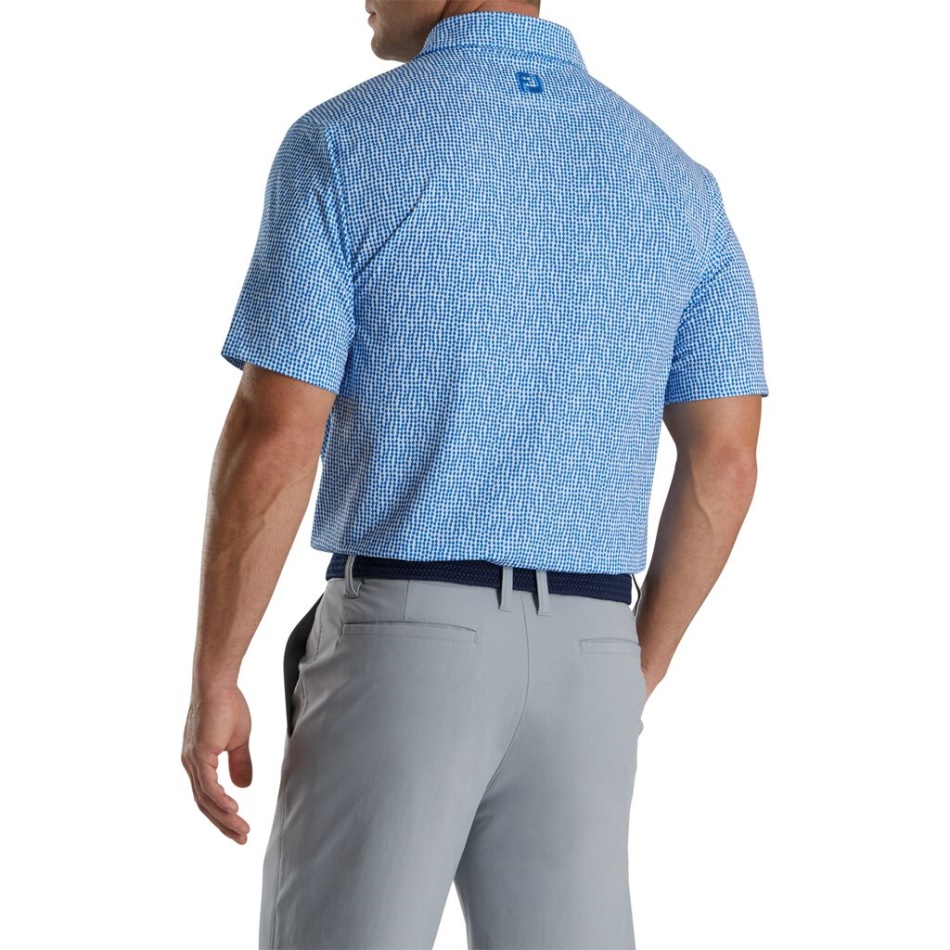 Footjoy Pt Royal-white Colar De Contas Com Impressão De Corrente Lisle