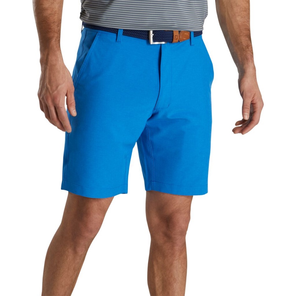 Footjoy Pt Shorts Tecido Elástico - Estilo Da Temporada Anterior Urze Francês Azul