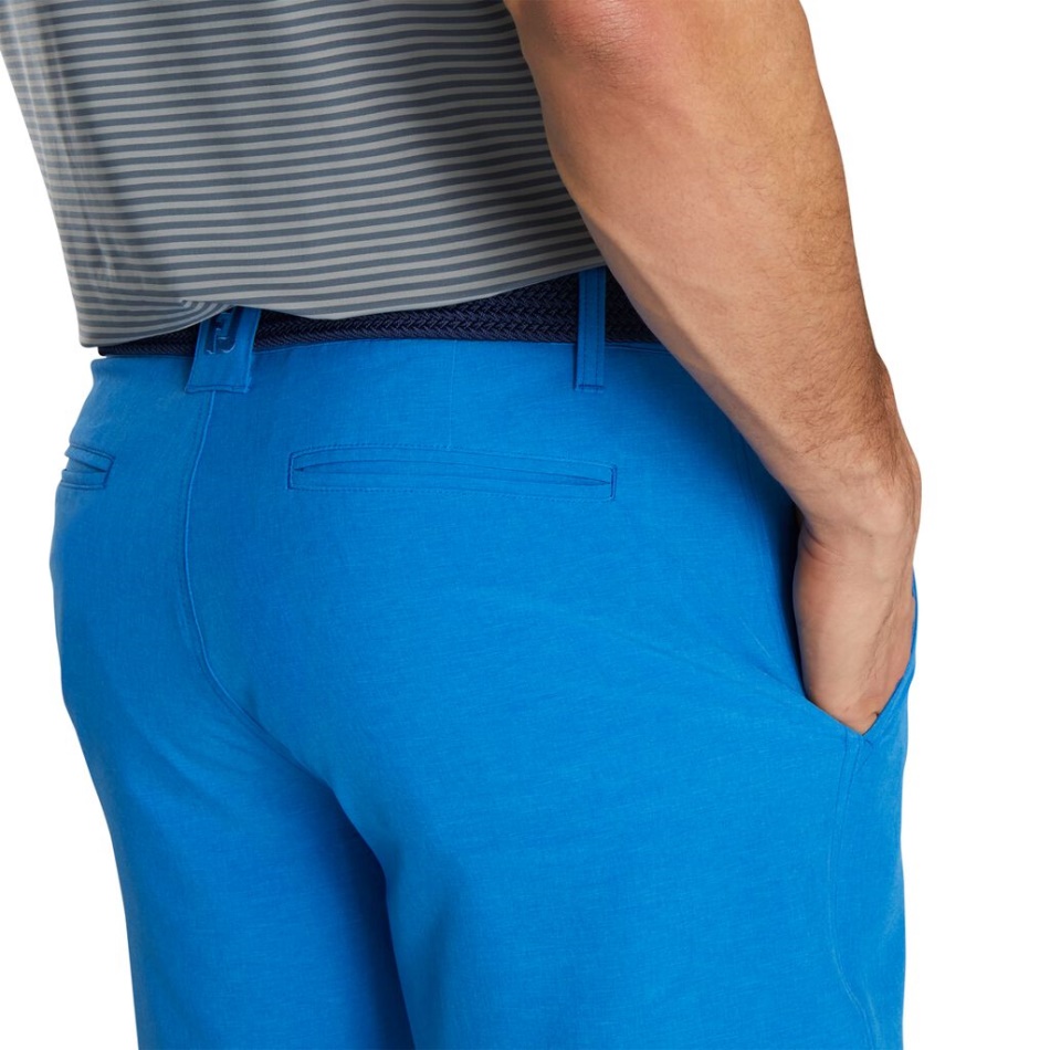 Footjoy Pt Shorts Tecido Elástico - Estilo Da Temporada Anterior Urze Francês Azul