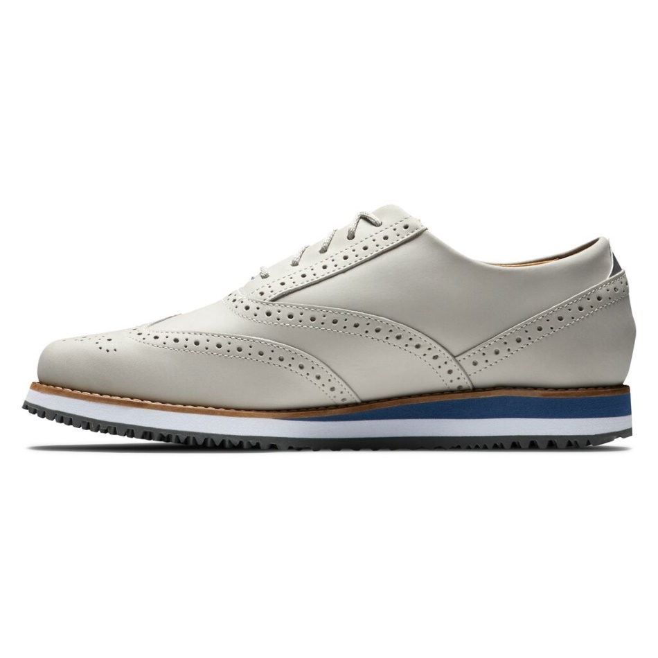 Footjoy Pt Sport Retrô Mulheres Estilo Temporada Anterior Branco