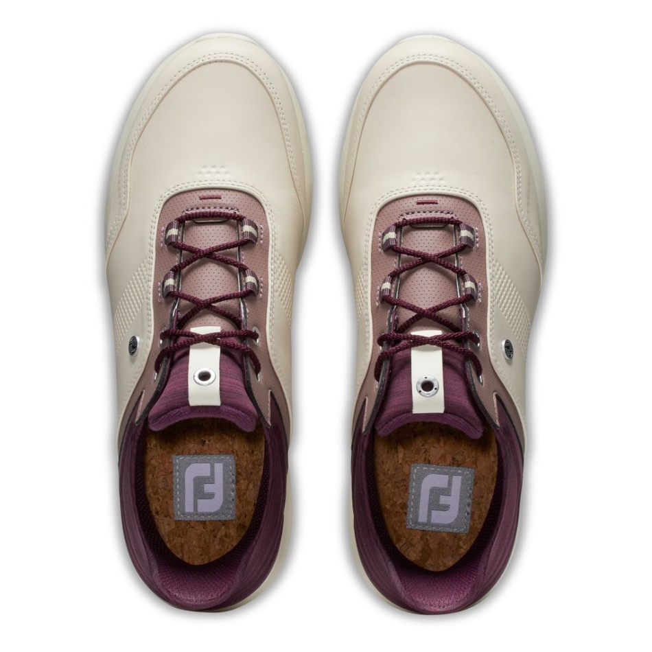 Footjoy Pt Stratos Mulheres Vanilla-merlot