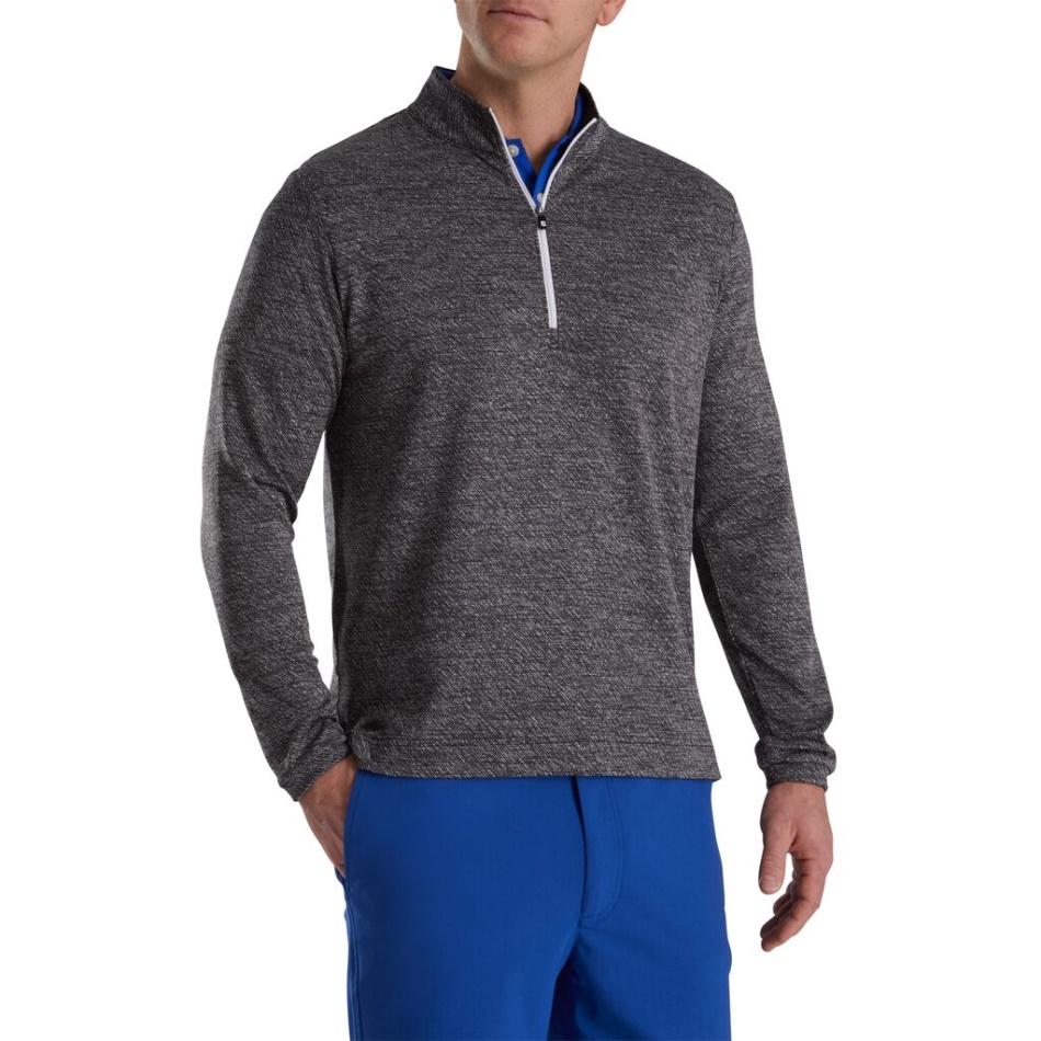 Footjoy Pt Textura Jacquard Midlayer Preto