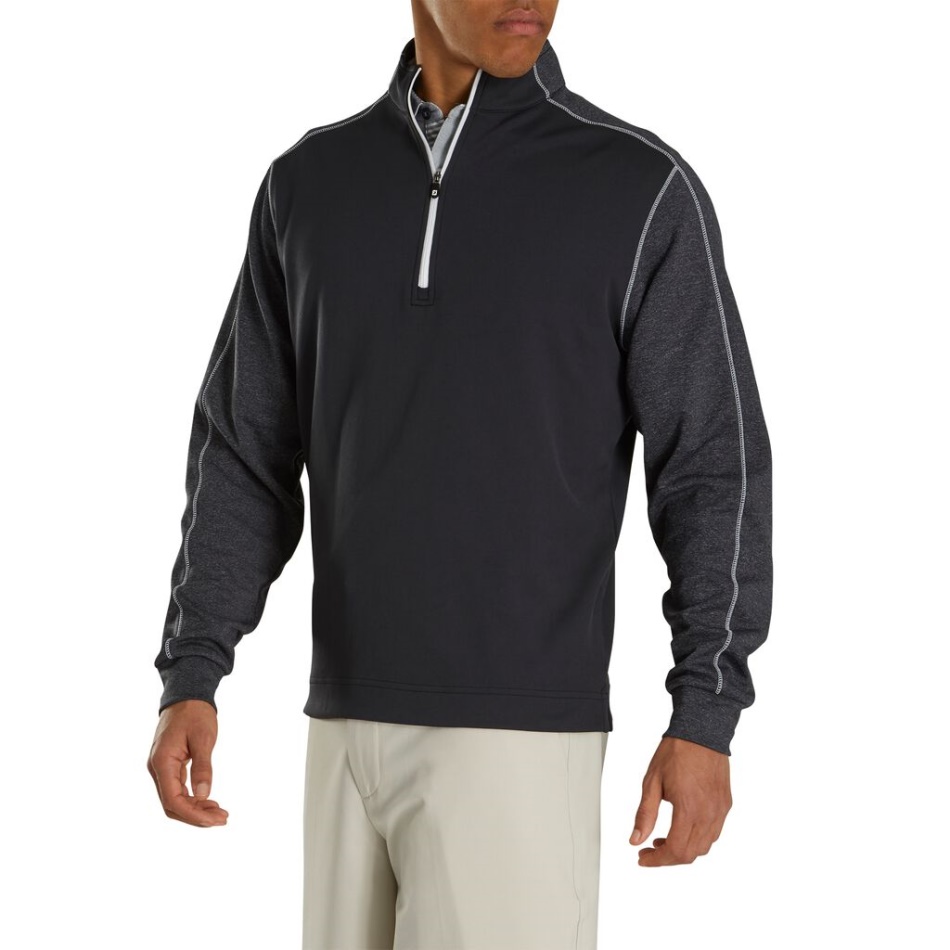 Footjoy Pt Tonal Heather Mid-layer Preto