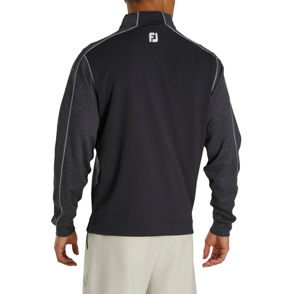 Footjoy Pt Tonal Heather Mid-layer Preto