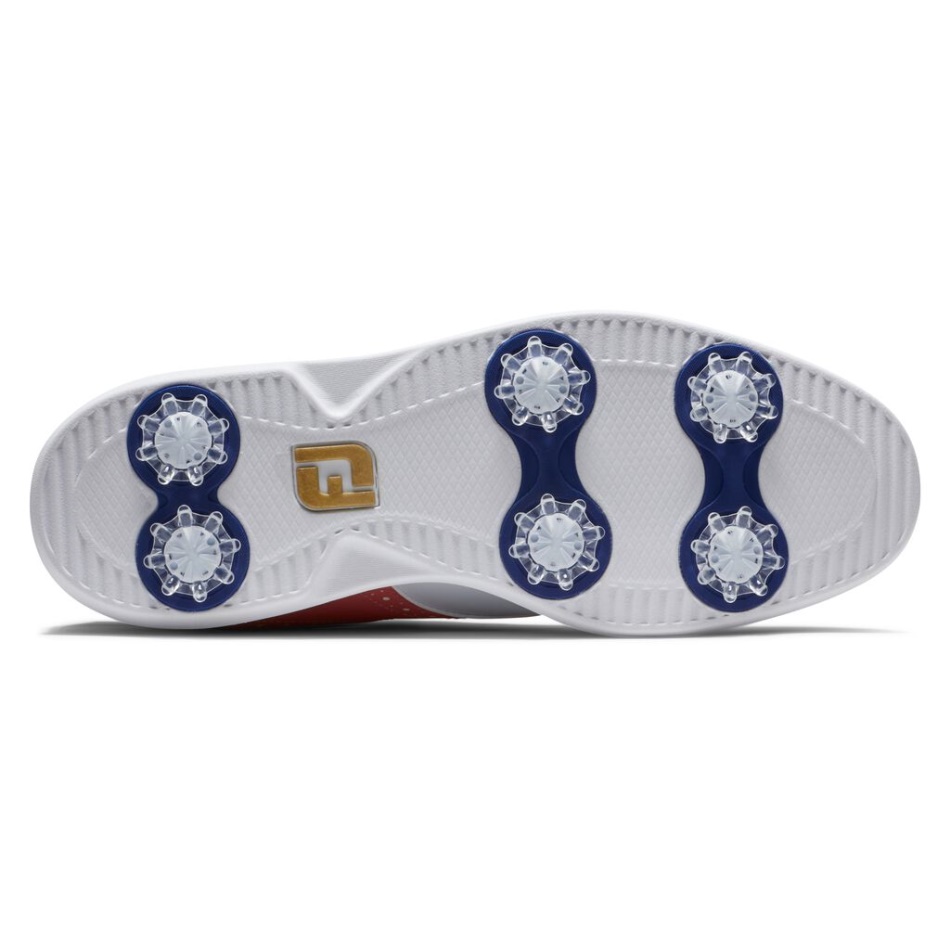 Footjoy Pt Tradições - Clássicos De Verão Feminino Branco-coral-azul