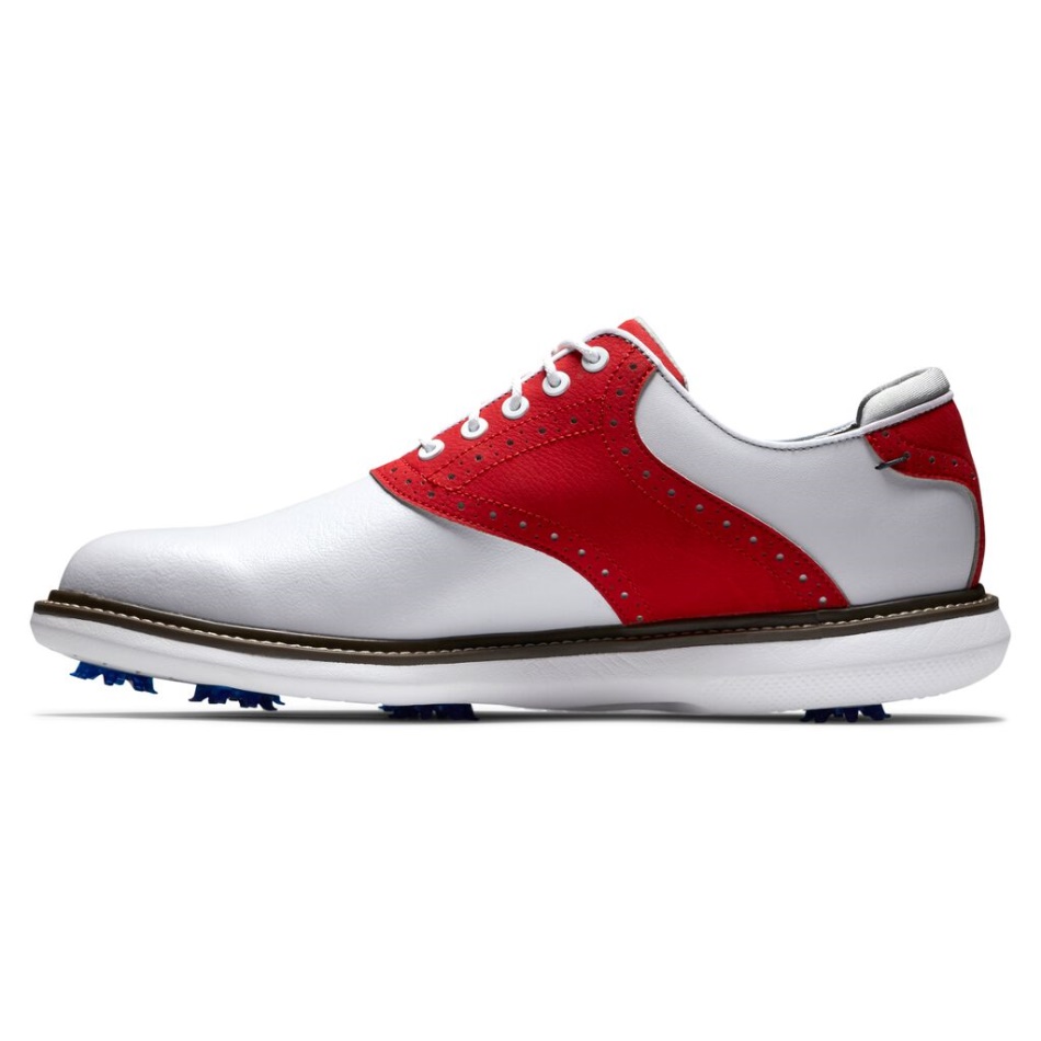 Footjoy Pt Tradições Branco-vermelho