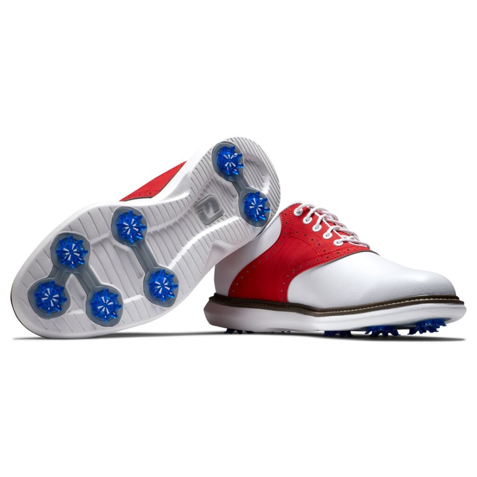 Footjoy Pt Tradições Branco-vermelho
