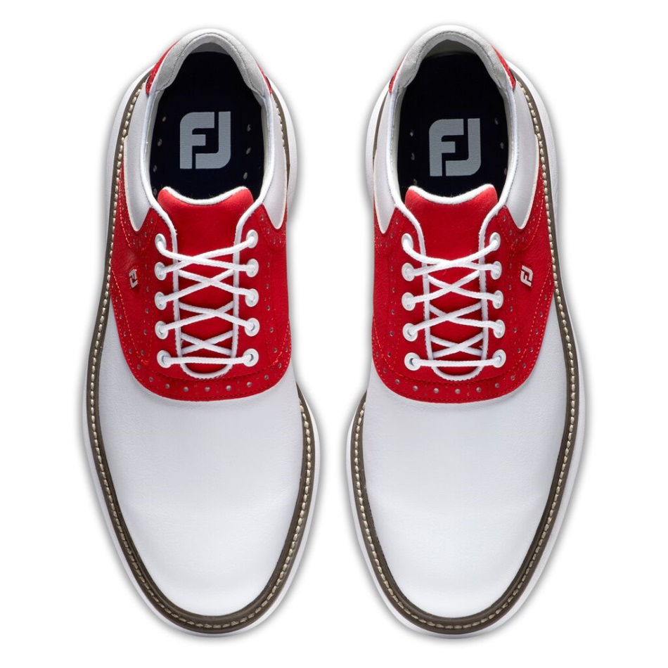 Footjoy Pt Tradições Branco-vermelho