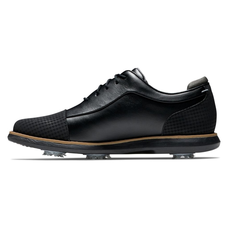 Footjoy Pt Tradições Cap Toe Mulheres Estilo Da Temporada Anterior Preto