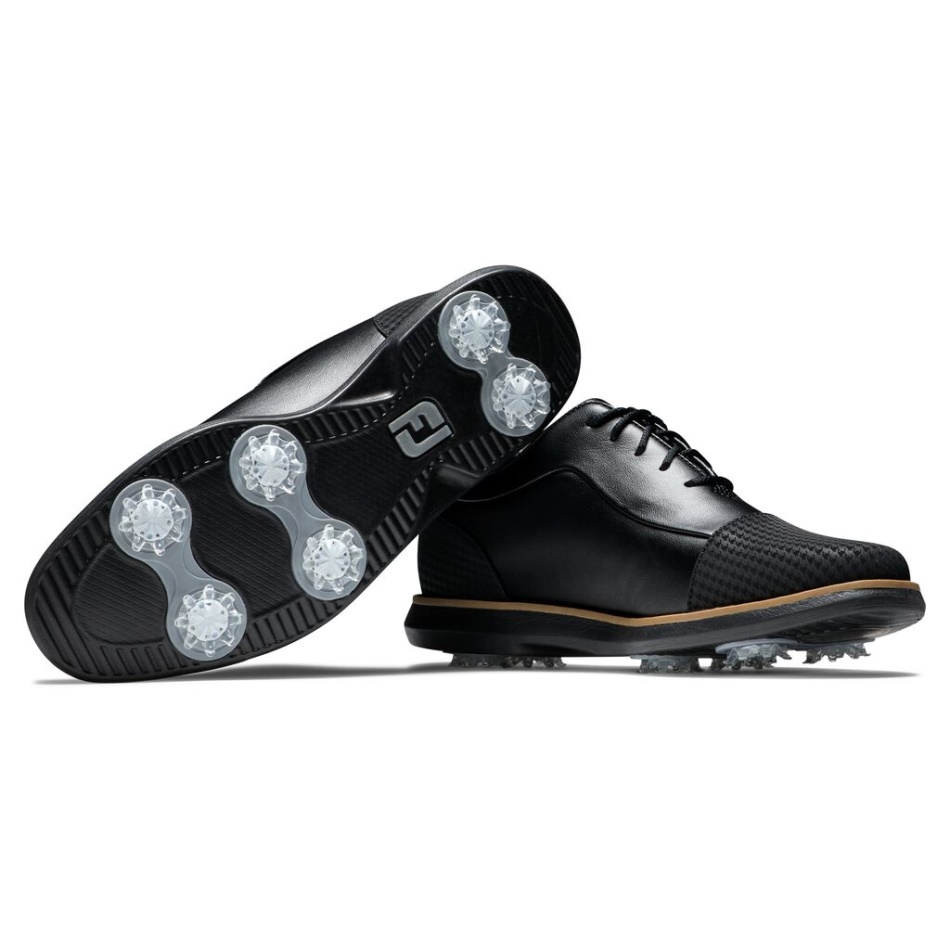 Footjoy Pt Tradições Cap Toe Mulheres Estilo Da Temporada Anterior Preto