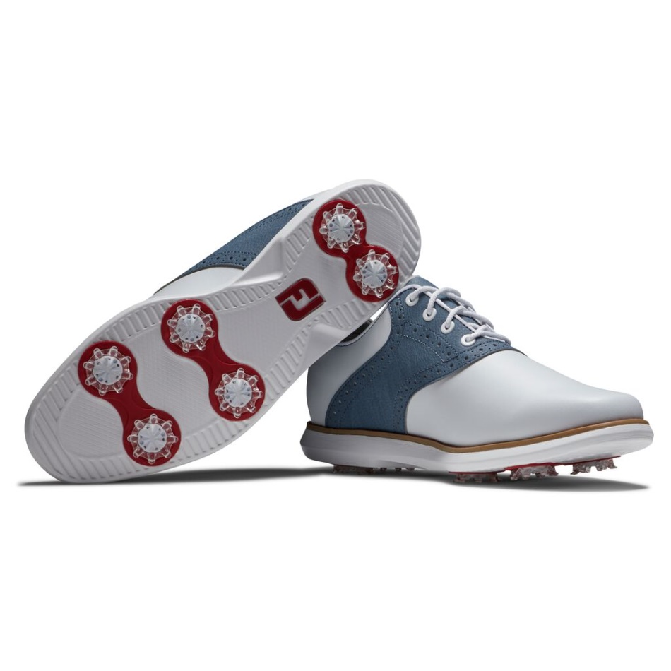 Footjoy Pt Tradições Mulheres Branco-azul