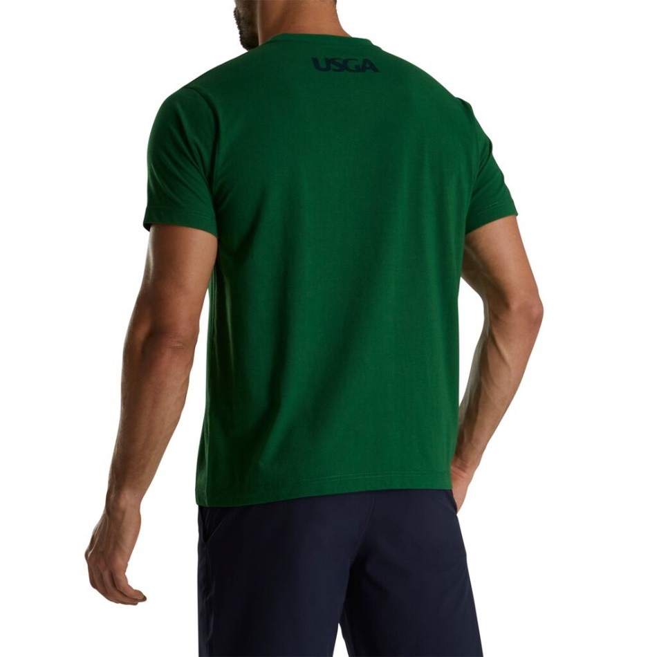 Footjoy Pt Verde Escuro 2022 Us Open Date Gráfico Estilo Da Temporada Anterior