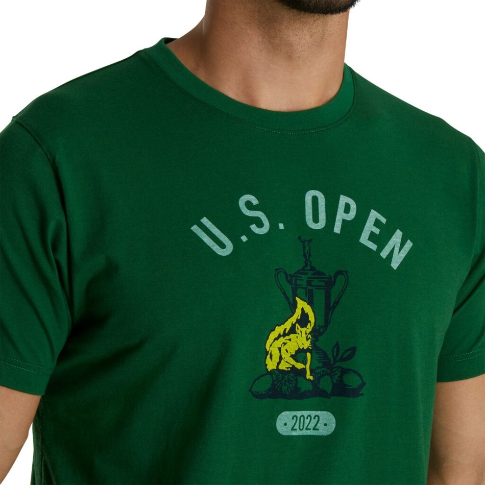 Footjoy Pt Verde Escuro 2022 Us Open Date Gráfico Estilo Da Temporada Anterior