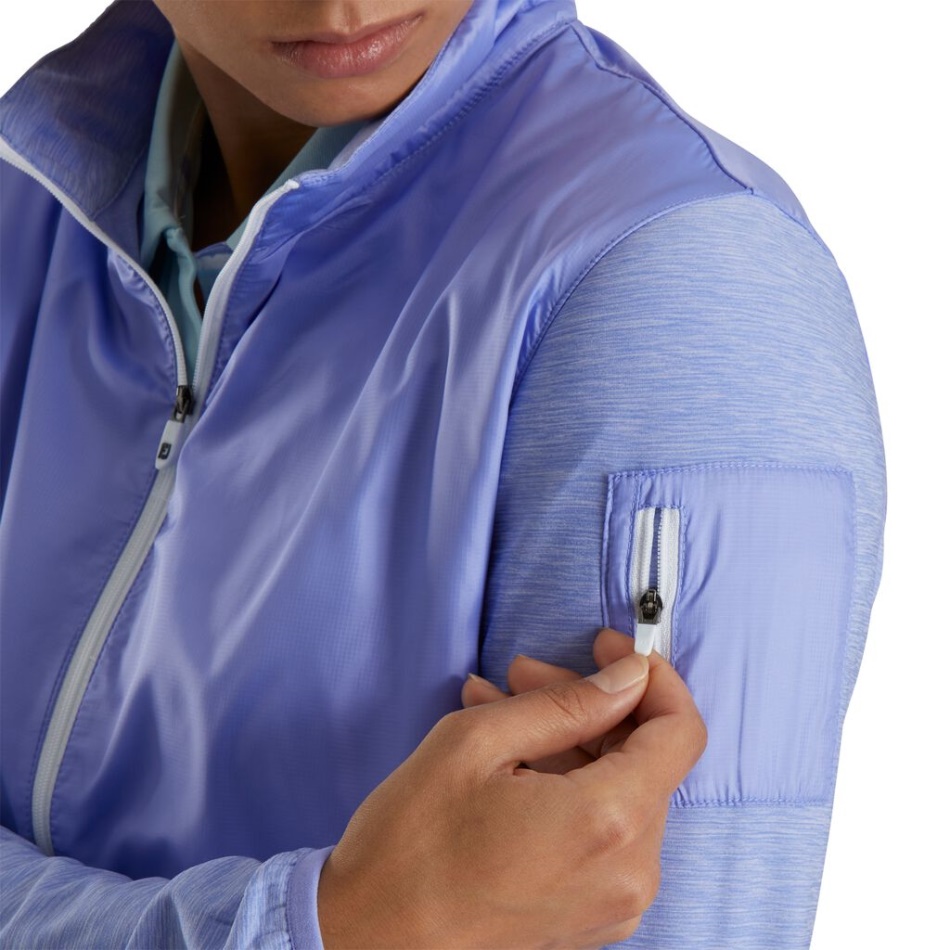 Footjoy Pt Violeta Full-zip Space Dye Mid-layer Feminino
