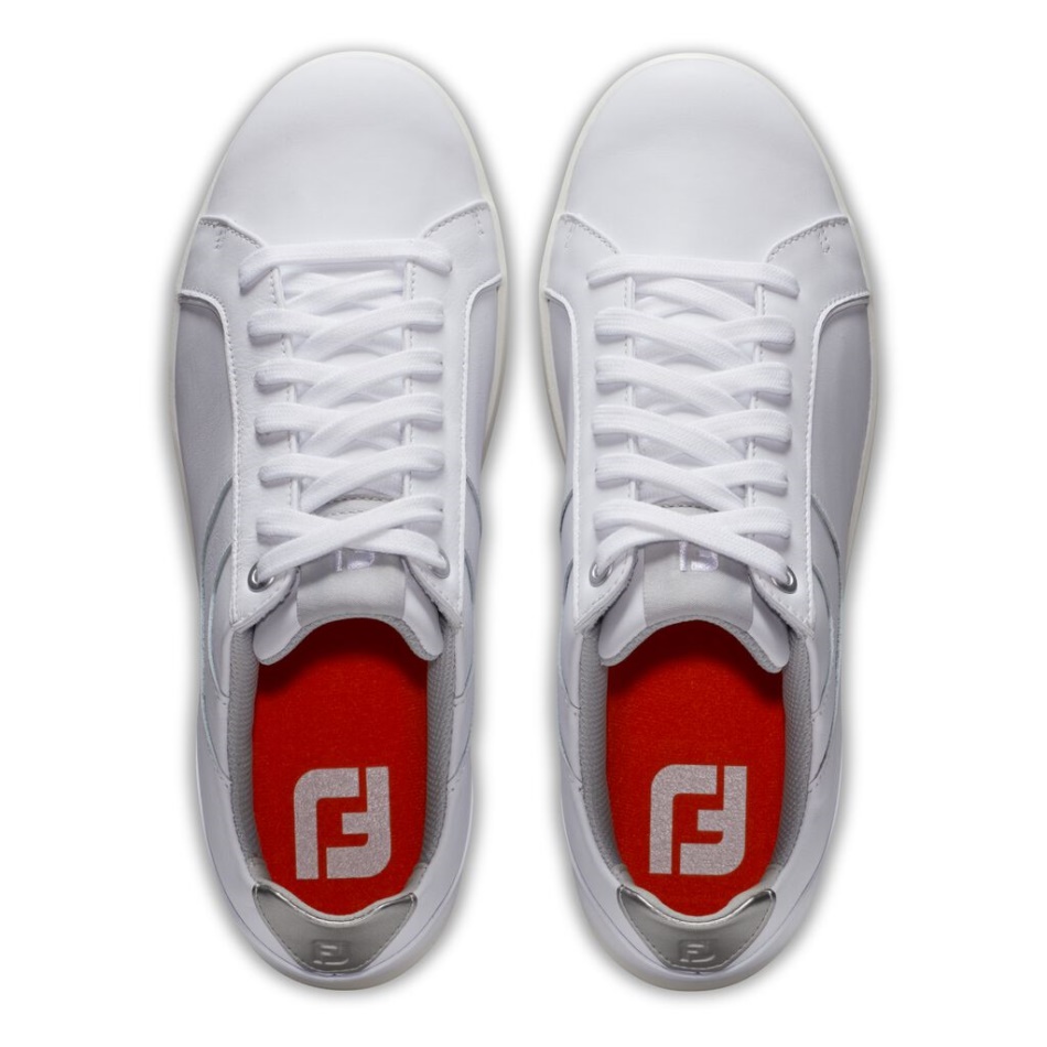 Footjoy Pt White Links Mulheres